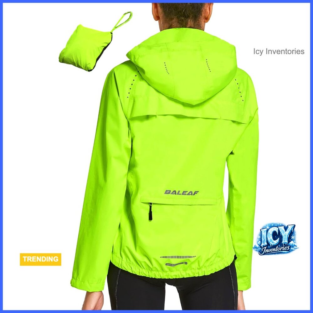 Waterproof Polyester Windbreaker Packable Running… - image 1